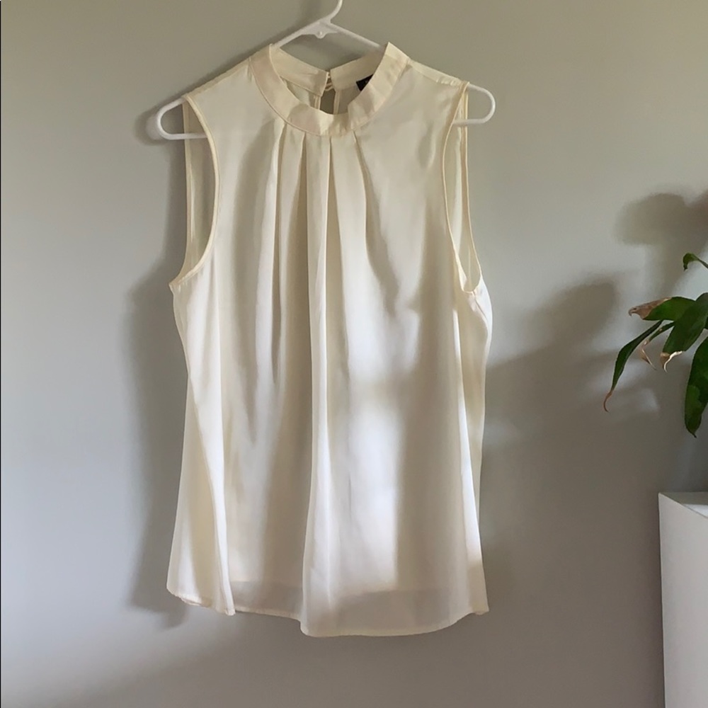 Cream Satin Blouse